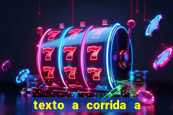 texto a corrida a lagarta lili