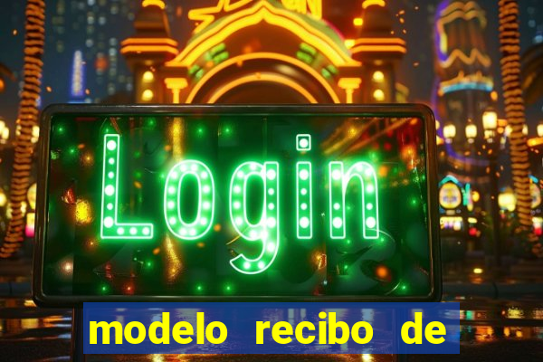 modelo recibo de pagamento autonomo