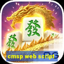 cmsp web script