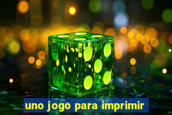 uno jogo para imprimir