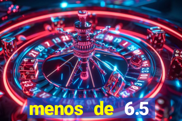 menos de 6.5 escanteios o que significa