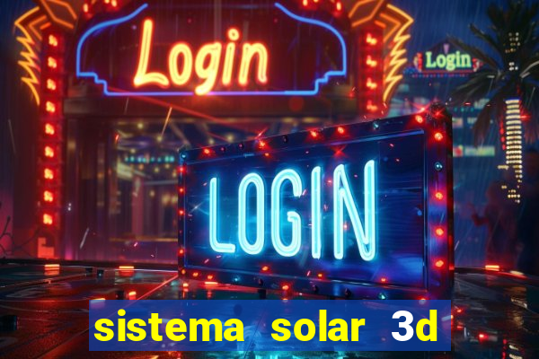 sistema solar 3d em movimento