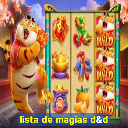 lista de magias d&d
